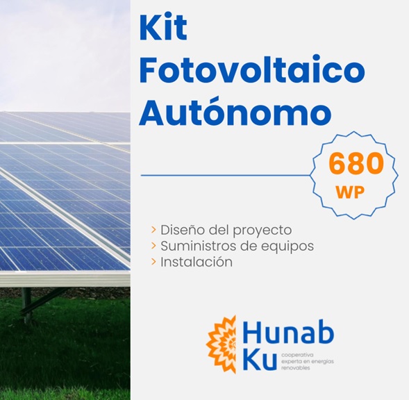 Kit Fotovoltaico Autónomo 680 WP
